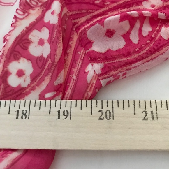 TAYLOR Floral Paisley Pink Midi Dress V Neck Faux Wrap Women’s Plus Size 16W - Picture 12 of 16